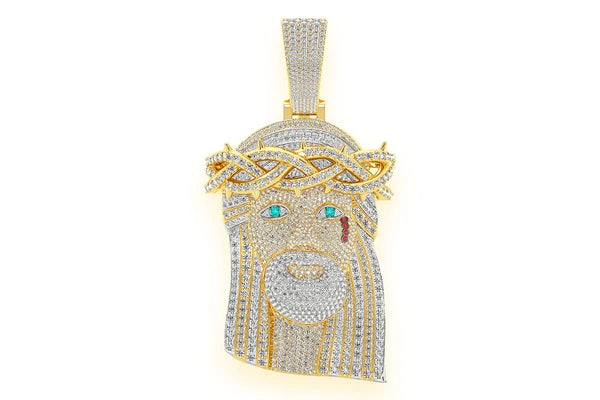 Jesus Diamond Pendant 14k