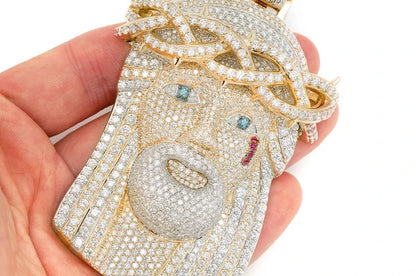Jesus Diamond Pendant 14k